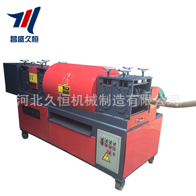 全自動鋼管調(diào)直除銹機 變形管修復(fù)機 建筑腳手架矯直機 支持定制