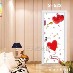 三元色彩雕門 廠家供應(yīng)新款室內(nèi)門s-522 來圖定做新型環(huán)保uv彩雕室內(nèi)門招