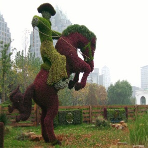 園林景觀布置仿真綠雕 旅行景點雕塑大型蝴蝶環保綠色植物雕像 仿真綠雕
