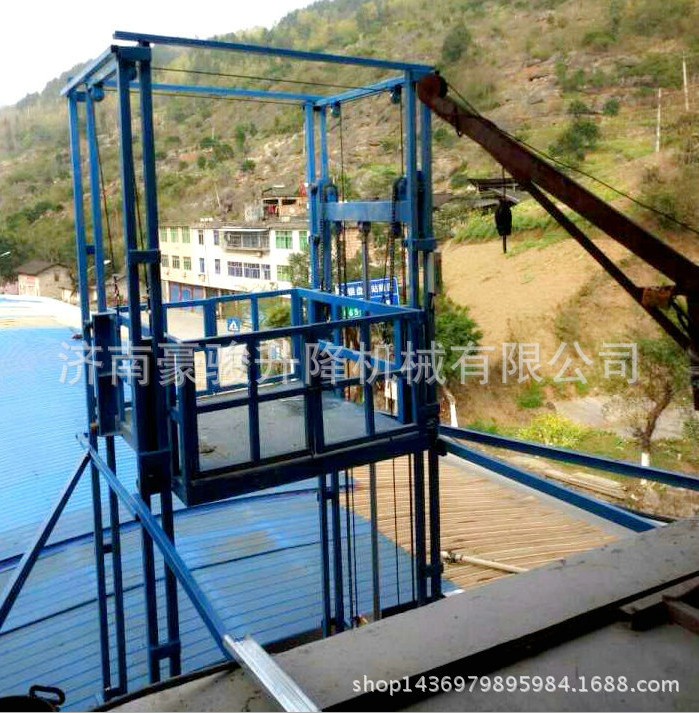 廠家提供 四柱導軌式升降機 剪叉式導軌升降機