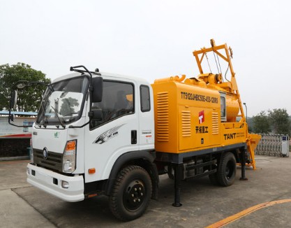 移動式攪拌輸送一體機天拓重工機械有限公司車載泵，攪拌泵車，80車載泵，泵車銷售，客戶反饋質量好的廠家，價格便宜