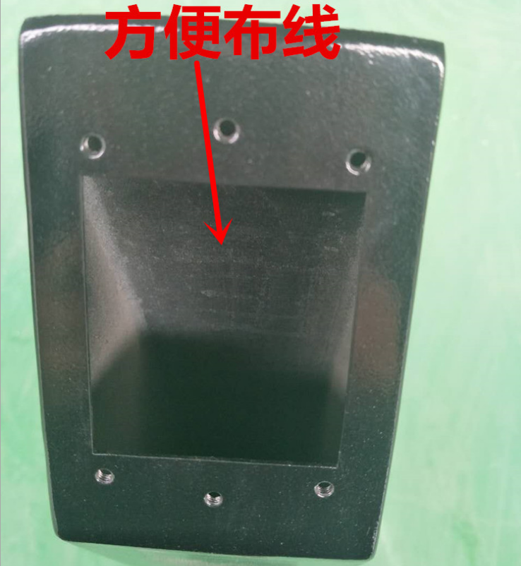 門禁刷卡機立柱 讀頭立柱 按鈕 感應立柱 方形 鐵藝 黑色 凌智恒 自動開門機 自動廣告門