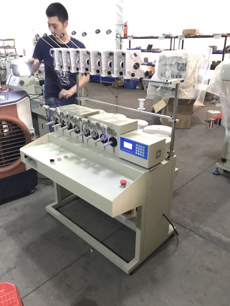 威定WDG-08八軸柜式高速精密排線繞線機(jī) 電阻絲彈簧線繞線機(jī)  全自動繞線機(jī)廠家