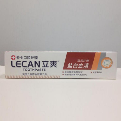 180克立爽鹽白去漬牙膏