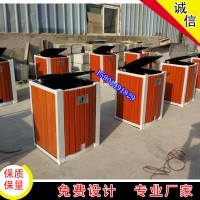 北京戶外垃圾桶分類垃圾桶雙桶不銹鋼鋼木果皮箱生產廠家三色桶