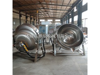 鹵味熟食夾層鍋，電加熱導熱油夾層鍋，高溫殺菌鍋，全自動醬料攪拌炒鍋