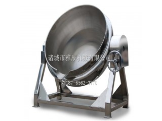 蒸汽夾層鍋廠家，大型煮肉夾層鍋，電加熱鹵煮鍋，高溫殺菌鍋，全自動醬料攪拌炒鍋
