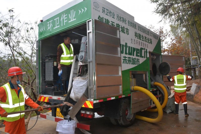不銹鋼環衛作業分離式吸糞車
