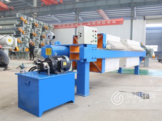 800型液壓壓緊廂式壓濾機 鋁粉污水壓濾機
