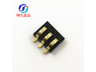 3P電池座 間距3.5mm 高5.5mm 無柱 貼片電池座 圓弧形 免費送樣