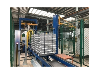 供應鑄錠重型捆扎設備 全自動鋼帶捆扎鋁錠打捆機 全自動塑料帶捆扎鋅錠打捆機