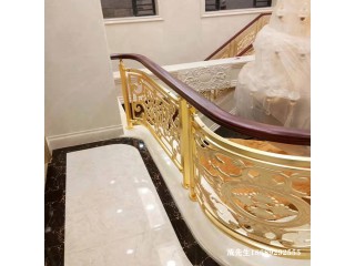 K金銅藝樓梯扶手廠家全國各地接單