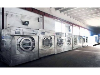 唐山二手大型工業洗衣機五棍燙平機百強二手折疊機