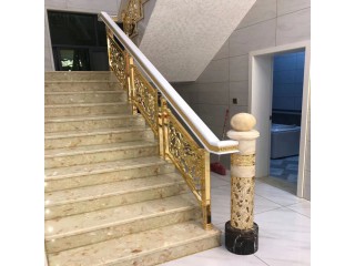 杭州廠家有推薦 鍍金銅樓梯點綴不羈人生