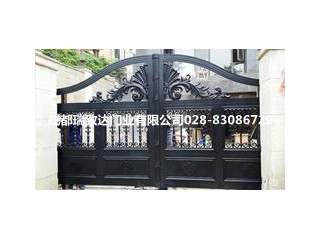 成都電動自動門鋼質門鐵藝門車牌識別轉閘伸縮門上門改造安裝維修