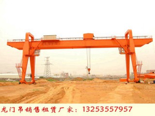 山東濱州龍門吊出租廠家發往徐州16噸雙梁門機