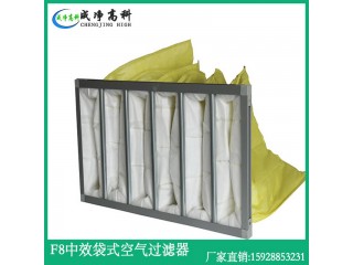成都中效過(guò)濾器、成都中效無(wú)紡布過(guò)濾器、成都F5F6F7F8袋式過(guò)濾器