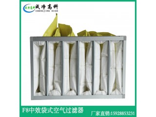 成都中效無(wú)紡布過(guò)濾器、成都F5F6F7F8袋式過(guò)濾器